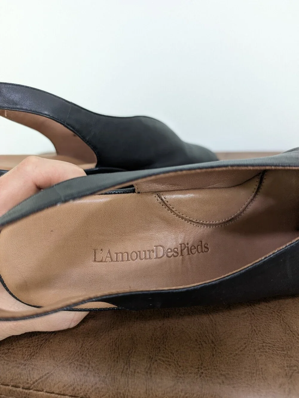 L'Amour Des Pieds Odetta Slingback Wedge